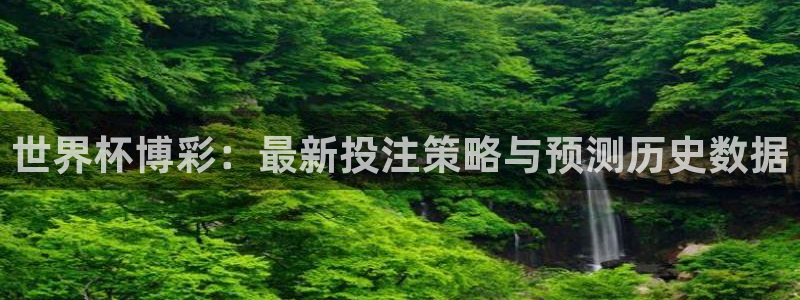 世界杯今日赛程直播：世界杯博彩：最新投注策略与预测历史数据